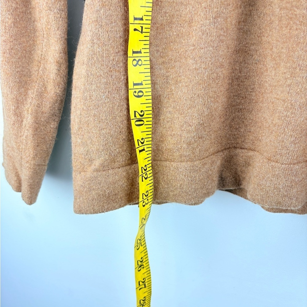 J. Crew Wool Blend Women's Small Brown Crew Neck Long Sleeve Pullover Sweater - Picture 5 of 8